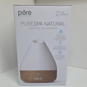 Pure Enrichment White and Brown Essential Oil Diffuser